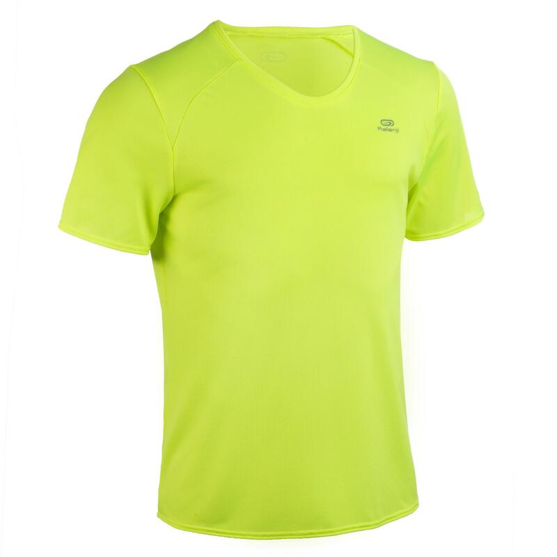 T-shirt atletica uomo personalizzabile giallo fluo