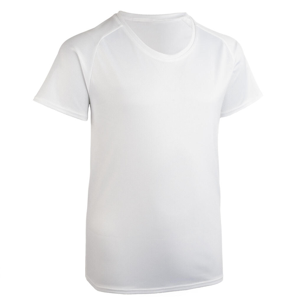 Bērnu vieglatlētikas T krekls, balts