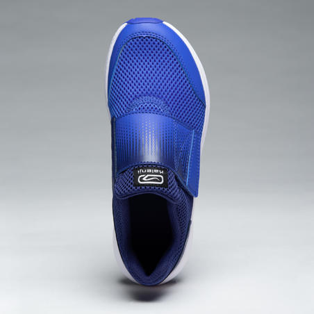 Basket à scratch en mesh - Adidas - Enfant - Bleu - Polyester - Garçon -  Scratch - Plat Bleu - Cdiscount Chaussures
