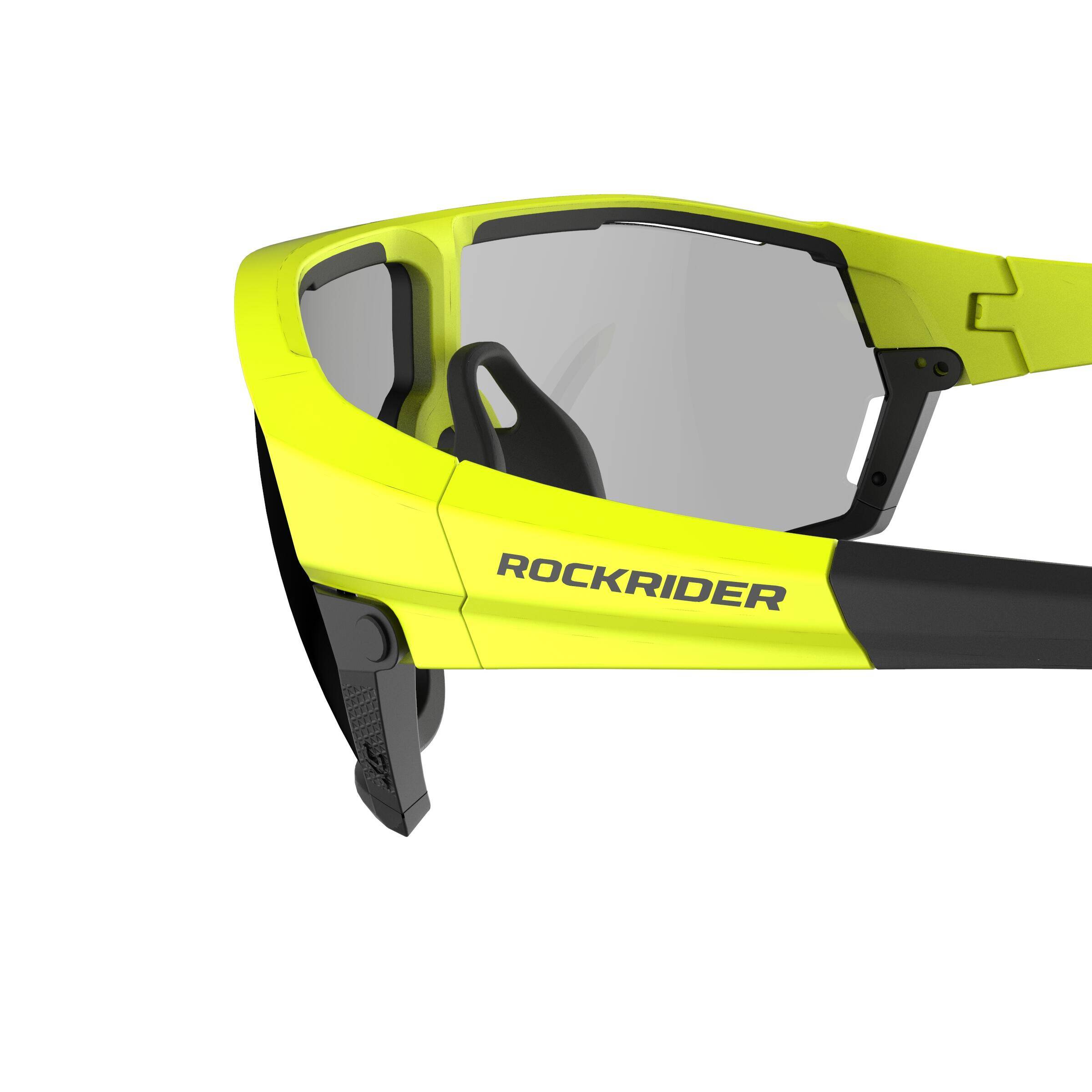 Cat 1-3 Photochromic XC Mountain Bike Glasses Race - Neon -  5