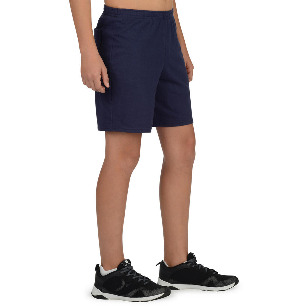 Short enfant coton - Basique gris