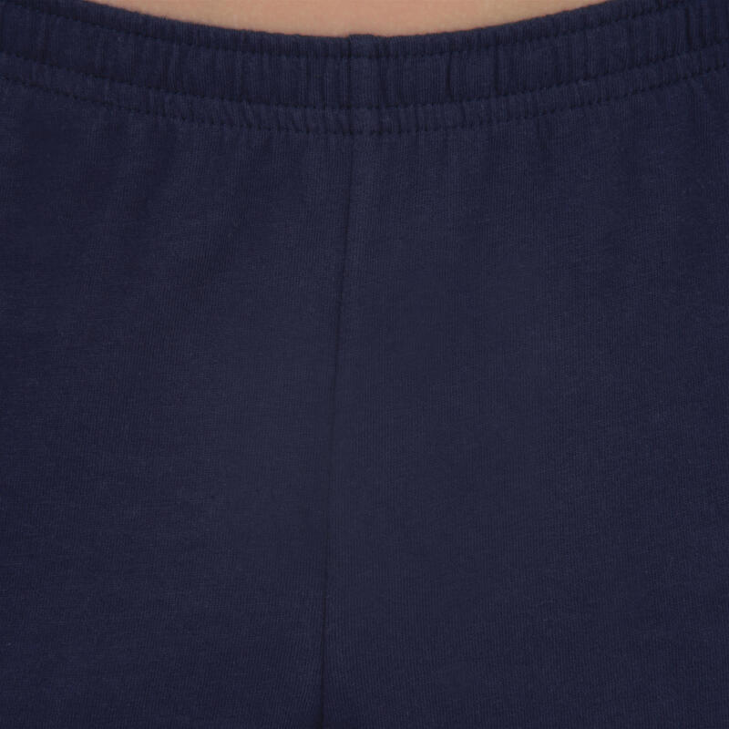 Pantaloncini bambino ginnastica 100 cotone 100% blu