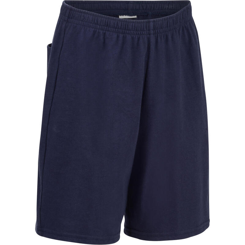 男童健身短褲100 - 海軍藍
