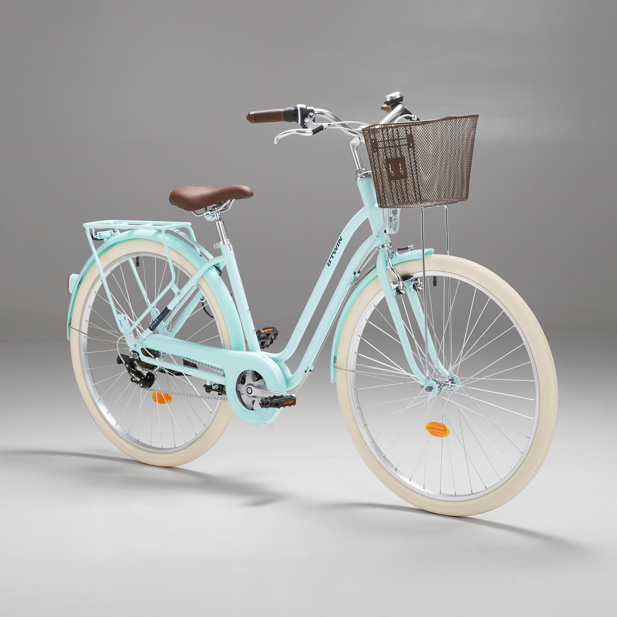 bicicleta elops 520 verde menta