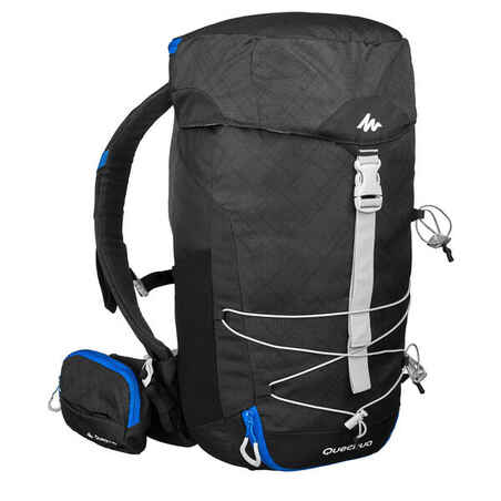 MOCHILA DE SENDERISMO MONTAÑA MH100 20 LITROS NEGRO 