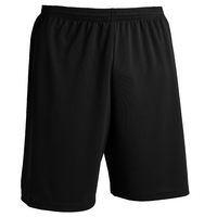 Short de football adulte F100 noir