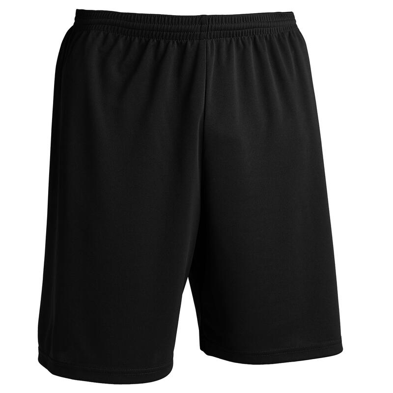 Pantalón corto de fútbol Kipsta F100 adulto negro