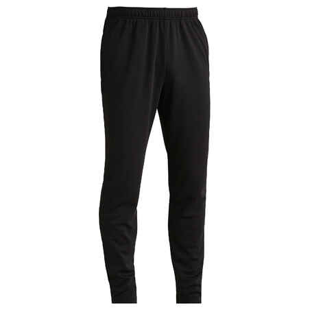 Pantalón entrenamiento fútbol Adulto Kipsta T100 negro