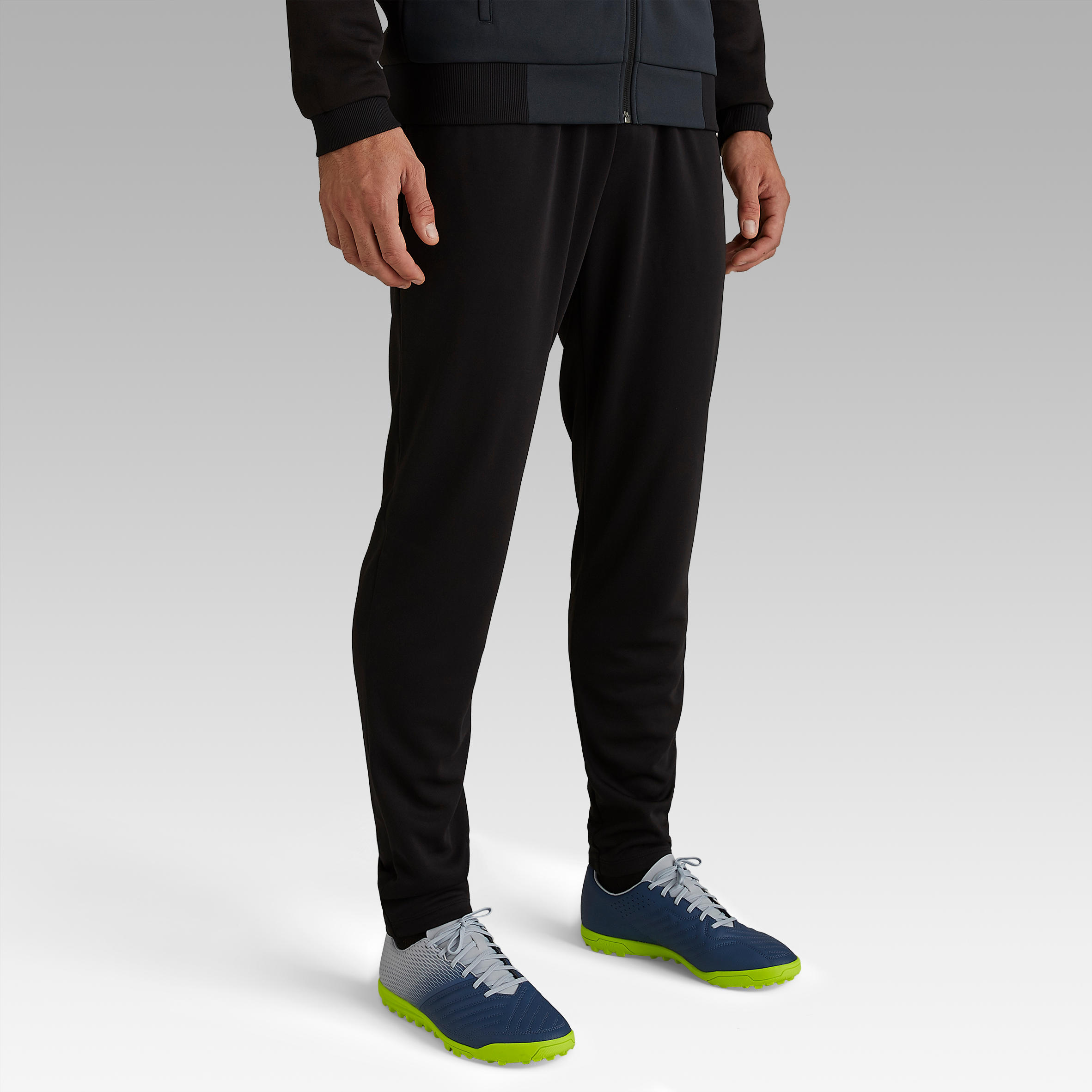 Men’s Soccer Bottoms - Essential Black - smoked black - Kipsta - Decathlon