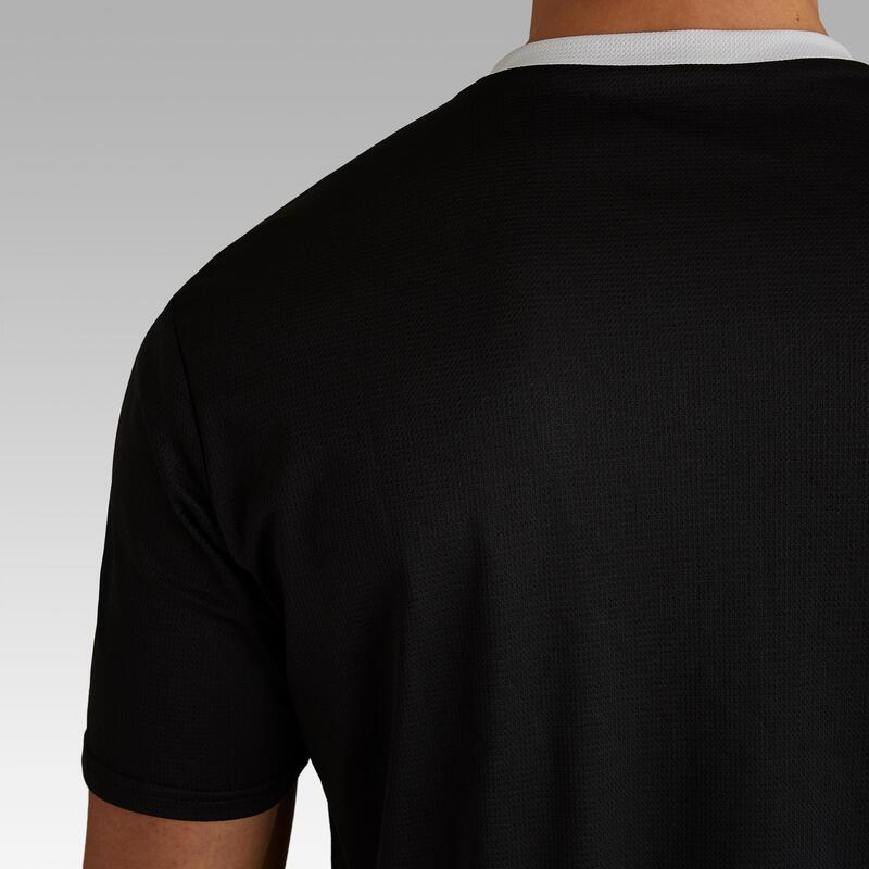 成人款環保設計足球上衣 F100－黑色