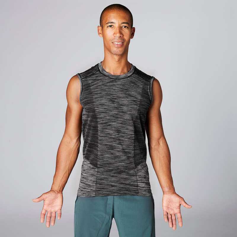 MAN YOGA APPAREL Clothing - Yoga Tank Top DOMYOS - By Sport