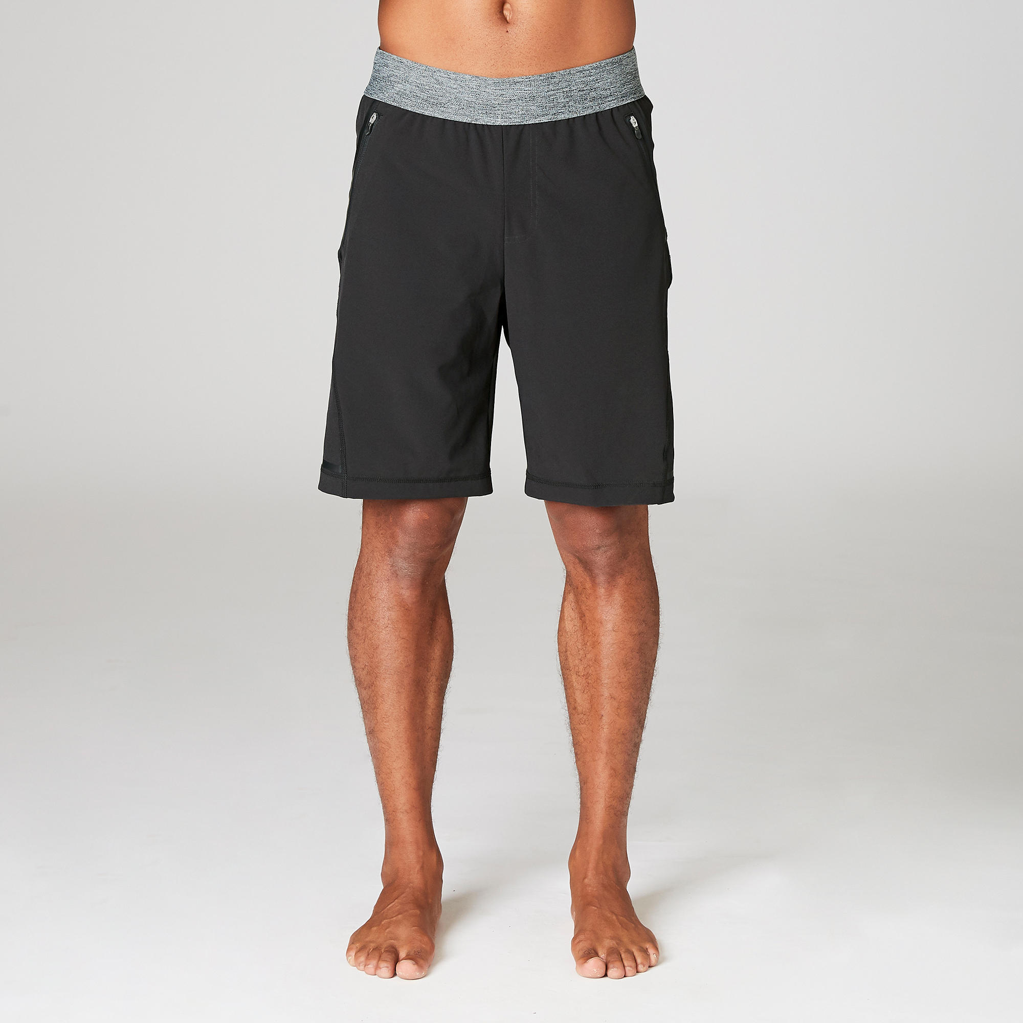 Woven Dynamic Yoga Shorts - Black 