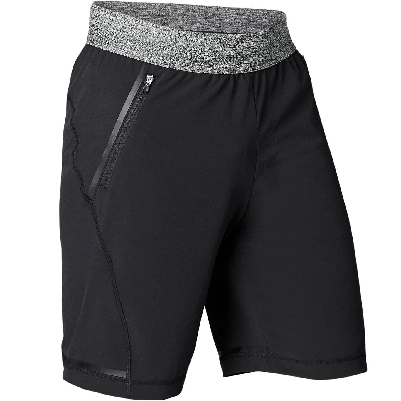 Woven Dynamic Yoga Shorts - Black