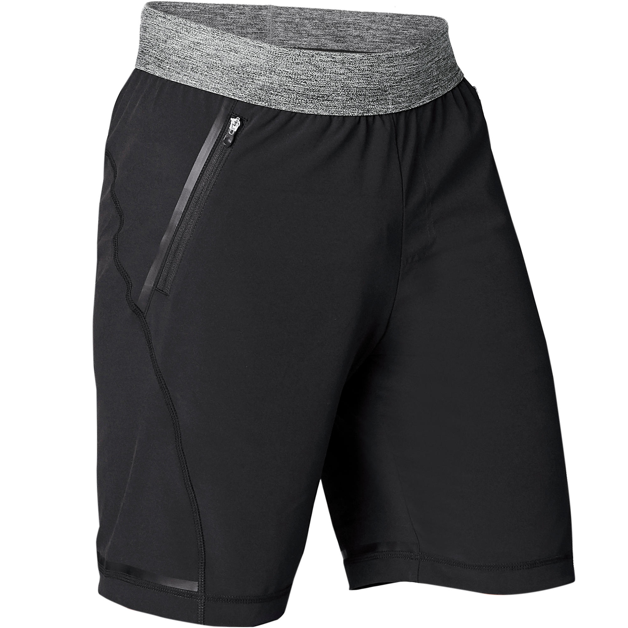 Woven Dynamic Yoga Shorts - Black 