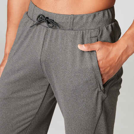 Jogger pantalón chándal  recto confort de Yoga hombre Kimjaly gris ecofriendly