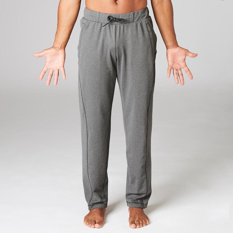 Jogger pantalón chándal recto confort de Yoga hombre Kimjaly gris ecofriendly