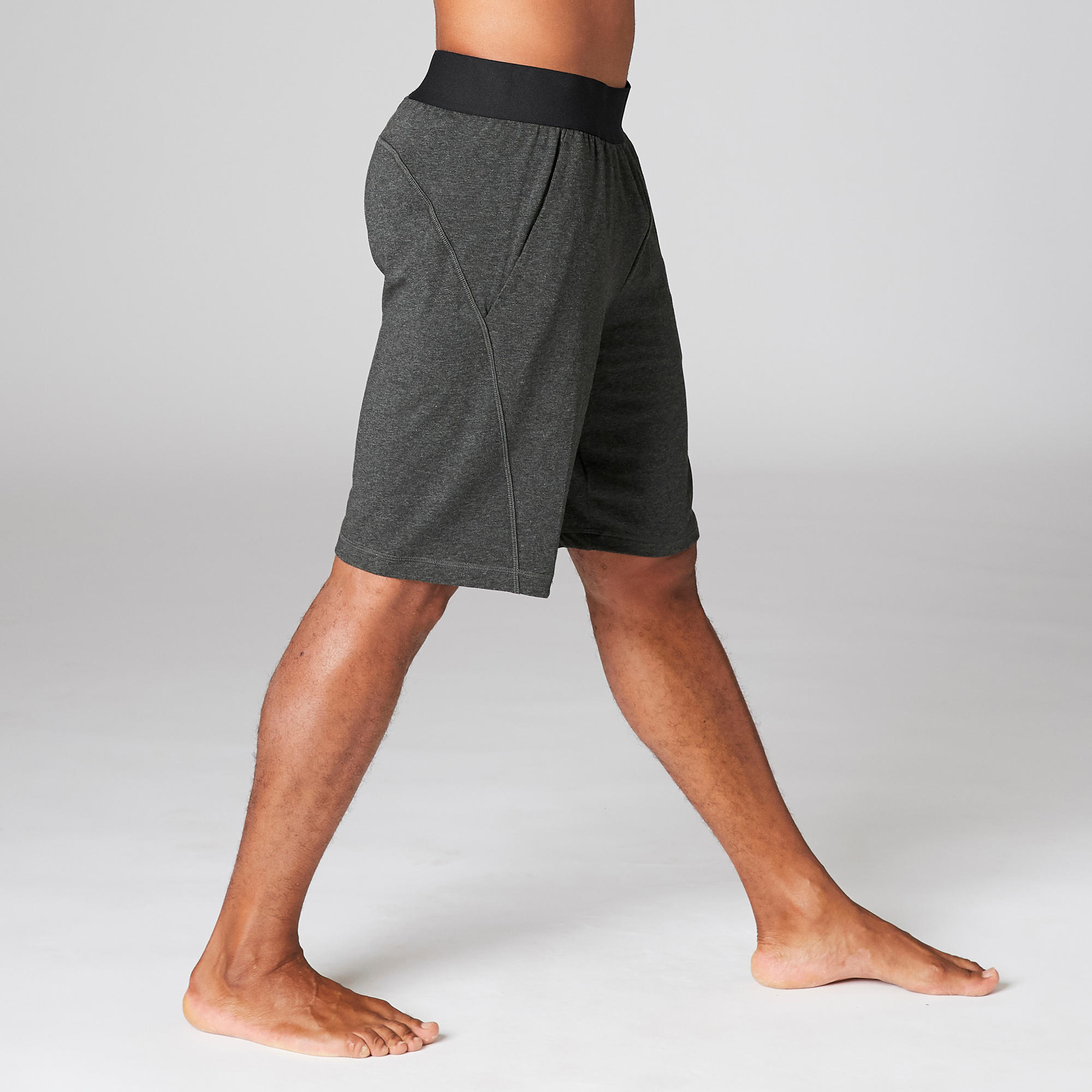 PANTALONES CORTOS HOMBRE SHORT COMFORT YOGA  ECOFRIENDLY GRIS 4/10