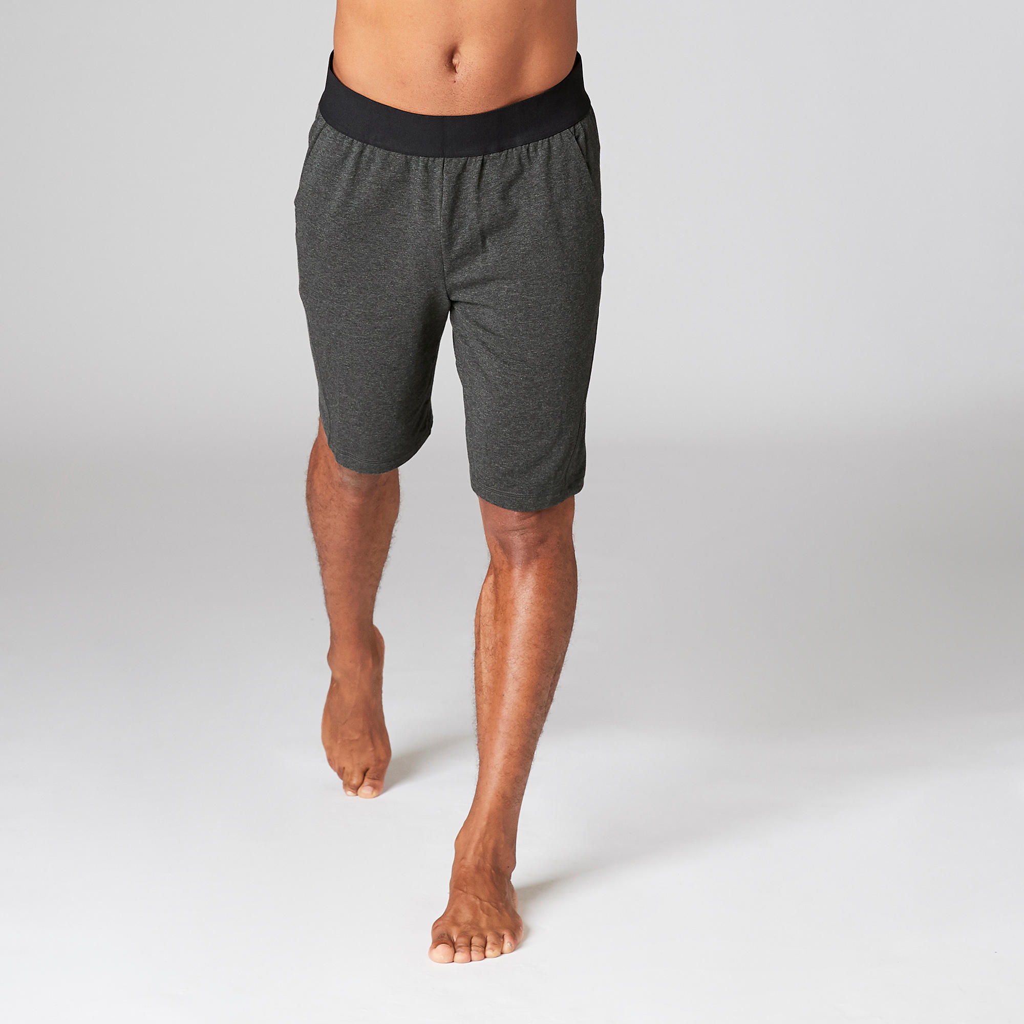 PANTALONES CORTOS HOMBRE SHORT COMFORT YOGA  ECOFRIENDLY GRIS 2/10