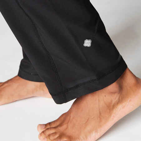 Woven Dynamic Yoga Bottoms - Black