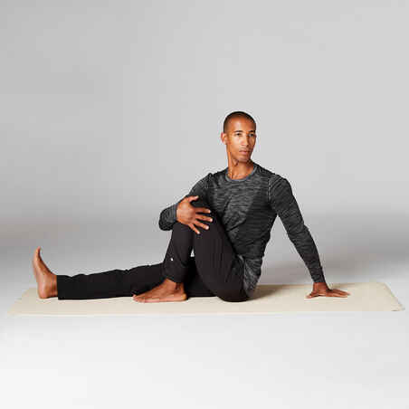 Woven Dynamic Yoga Bottoms - Black