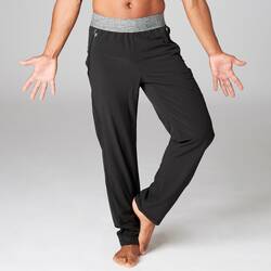 Woven Dynamic Yoga Bottoms - Black