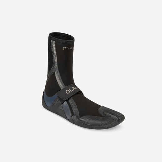 
      Neopreno batai banglenčių sportui „900“, 4 mm storio, juodi, pilki
  