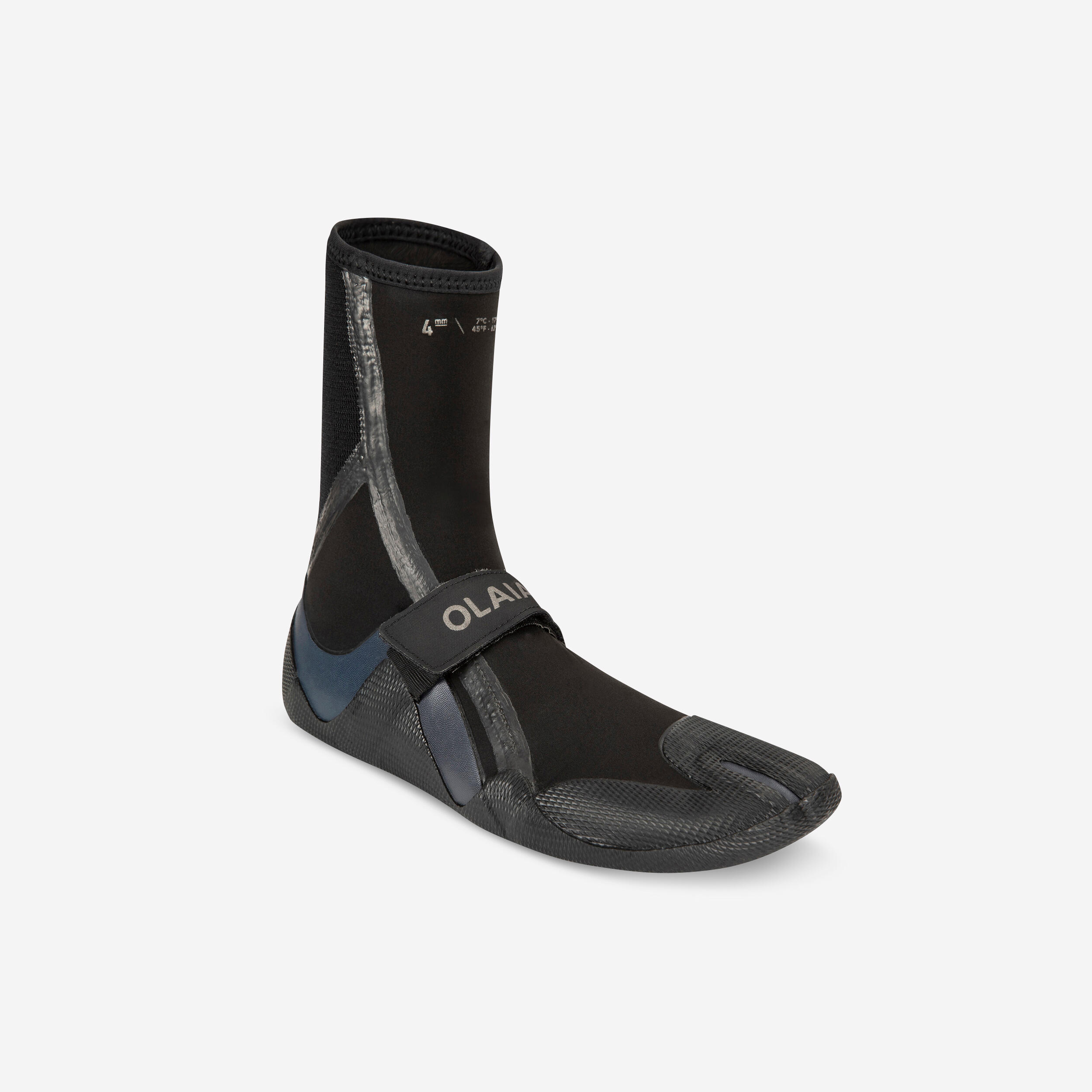 Neoprene surfing boots booties 900 4 mm - black/grey 1/1