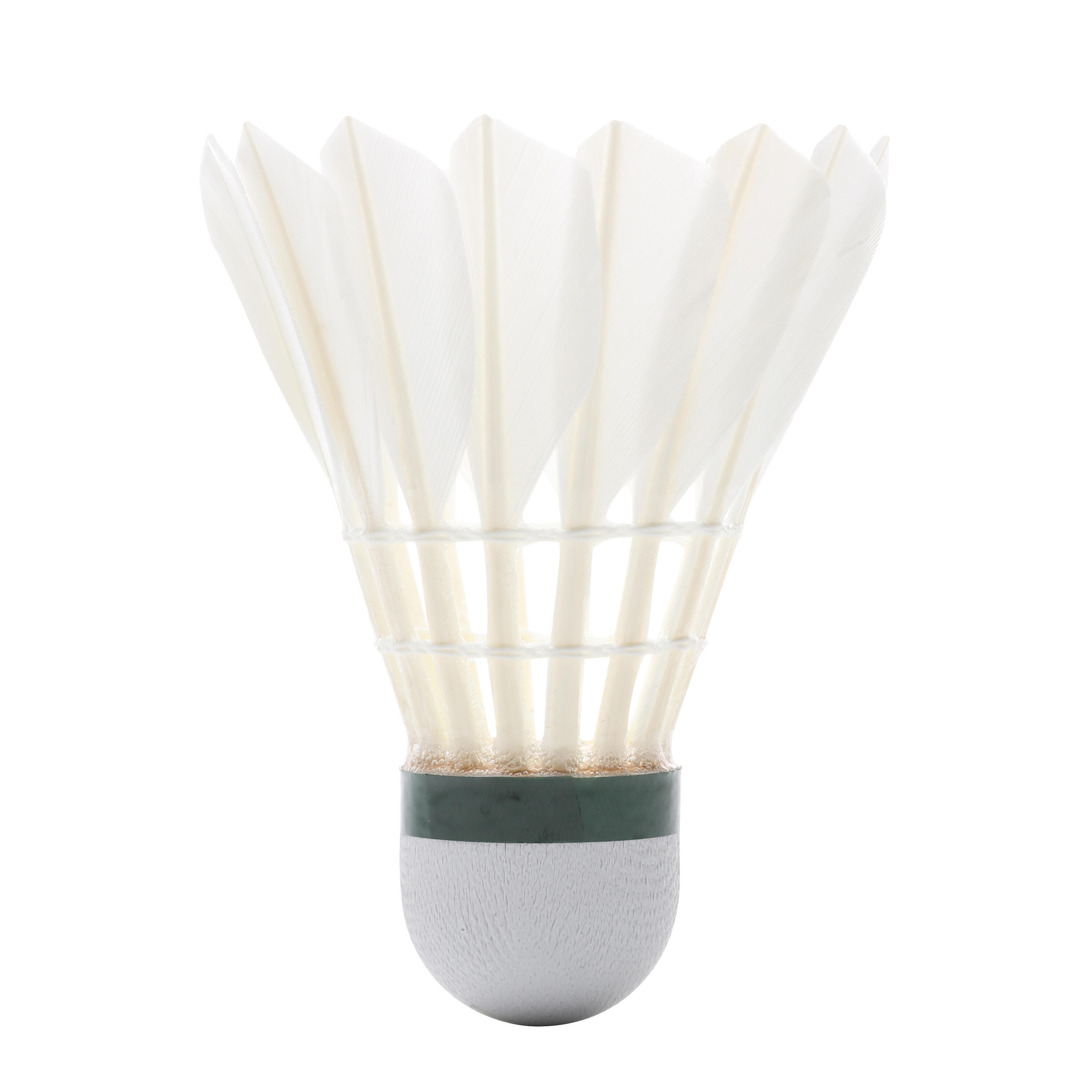 Lot de 12 volants de badminton plumes FSC 100 14/14