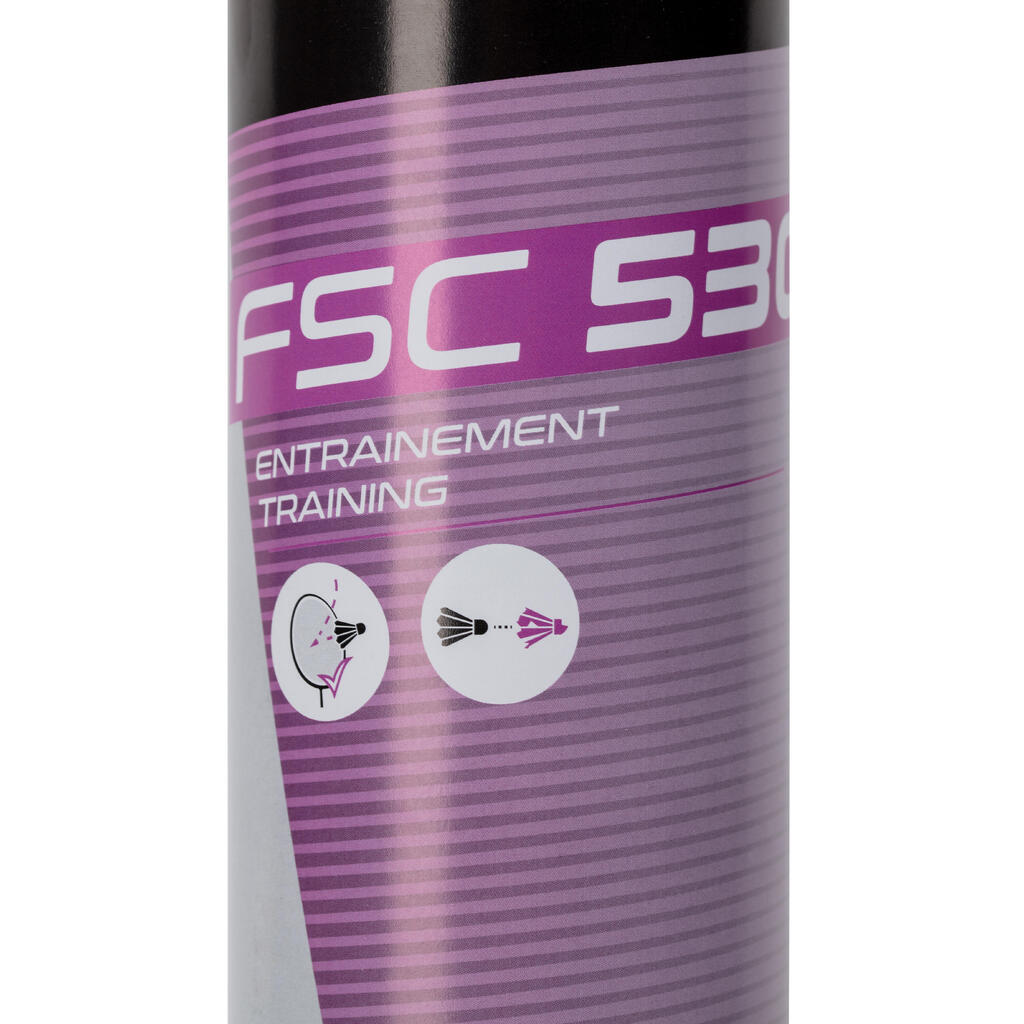 Roze loptice za badminton FSC 530 SPEED 77 (12 komada)