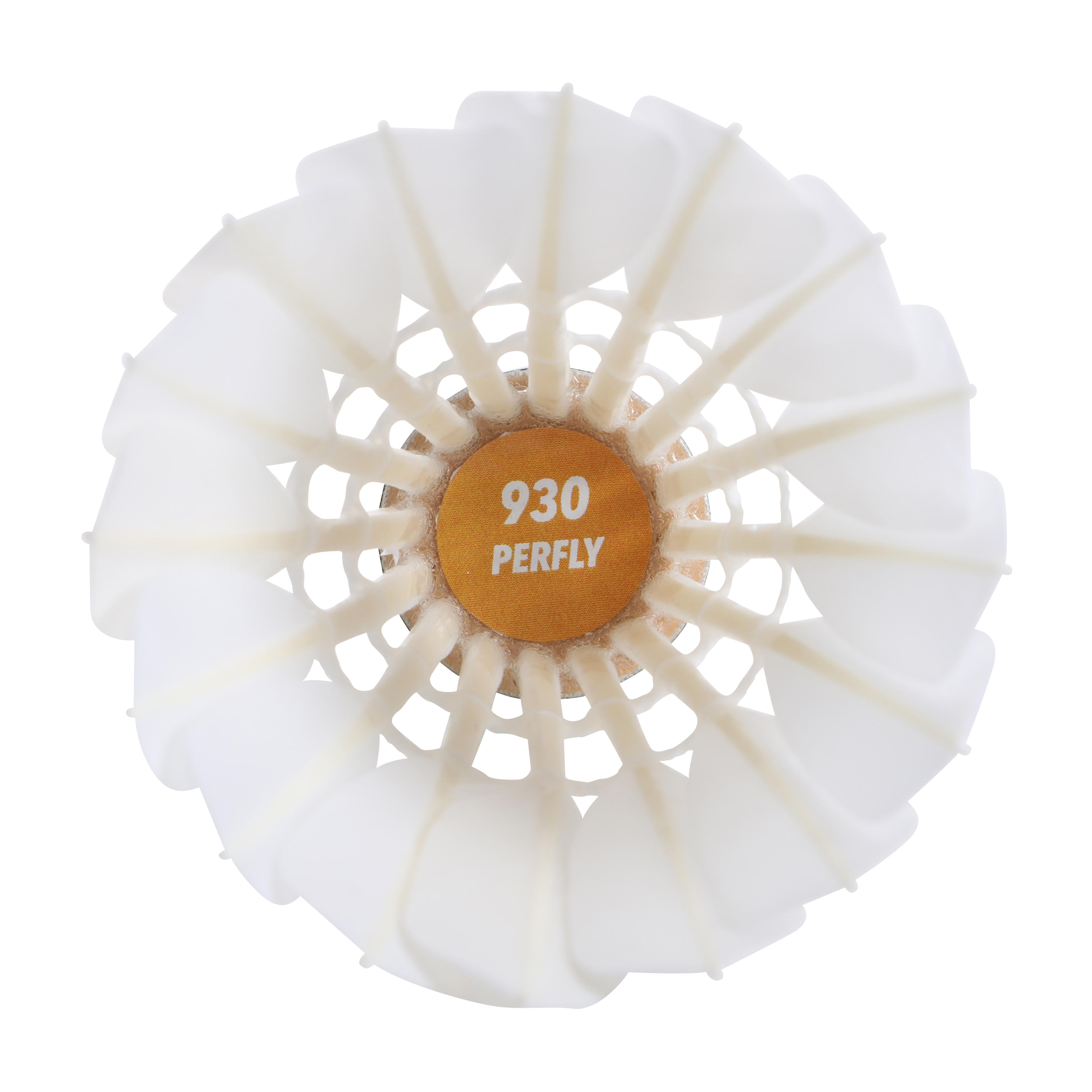 Feather Shuttlecock Speed 77 12-pk - FSC 930 White - PERFLY