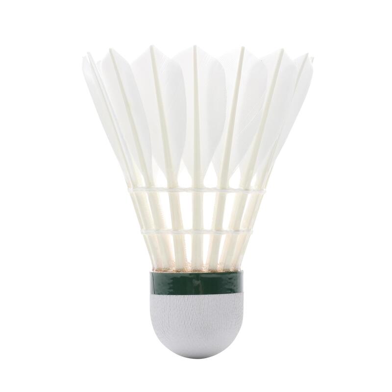 Volant de badminton Paquet de 12 en plumes d'oie Noir - Accessoire badminton  - Achat & prix