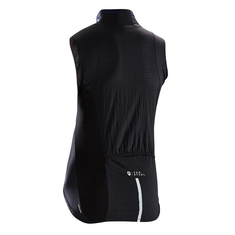 RC 500 Women's Windproof Cycling Gilet - Black