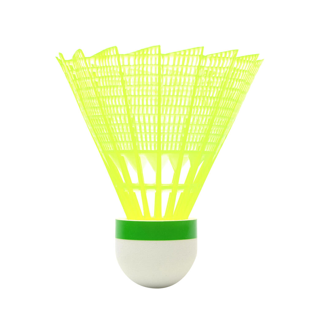Bela plastična loptica za badminton PSC 100 MEDIUM (3 komada)