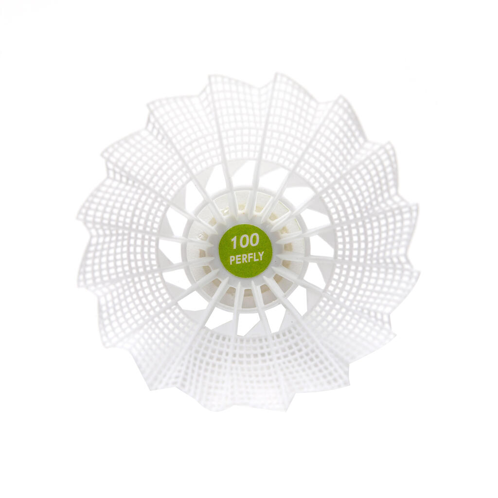 Federbälle Kunststoff PSC 100 Badmintonbälle Medium 3er-Dose 