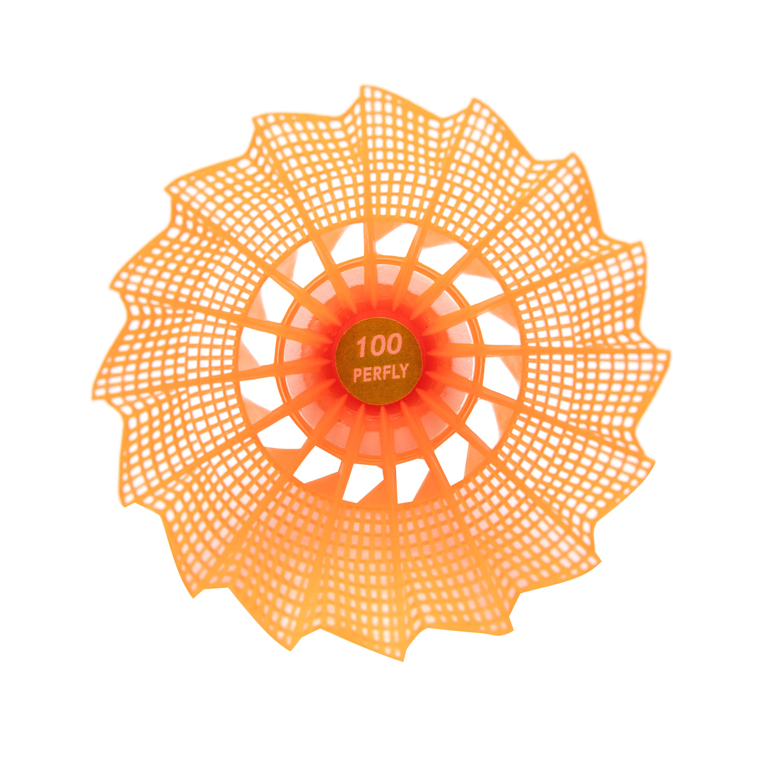 Badminton Birdie 3pk PSC 100 White/Yellow/Orange Snow white‎, Fluo