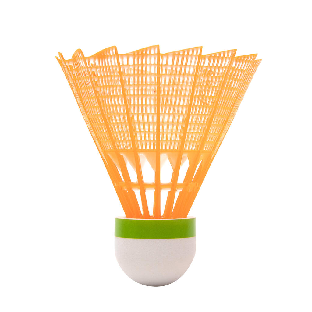 Bela plastična loptica za badminton PSC 100 MEDIUM (3 komada)