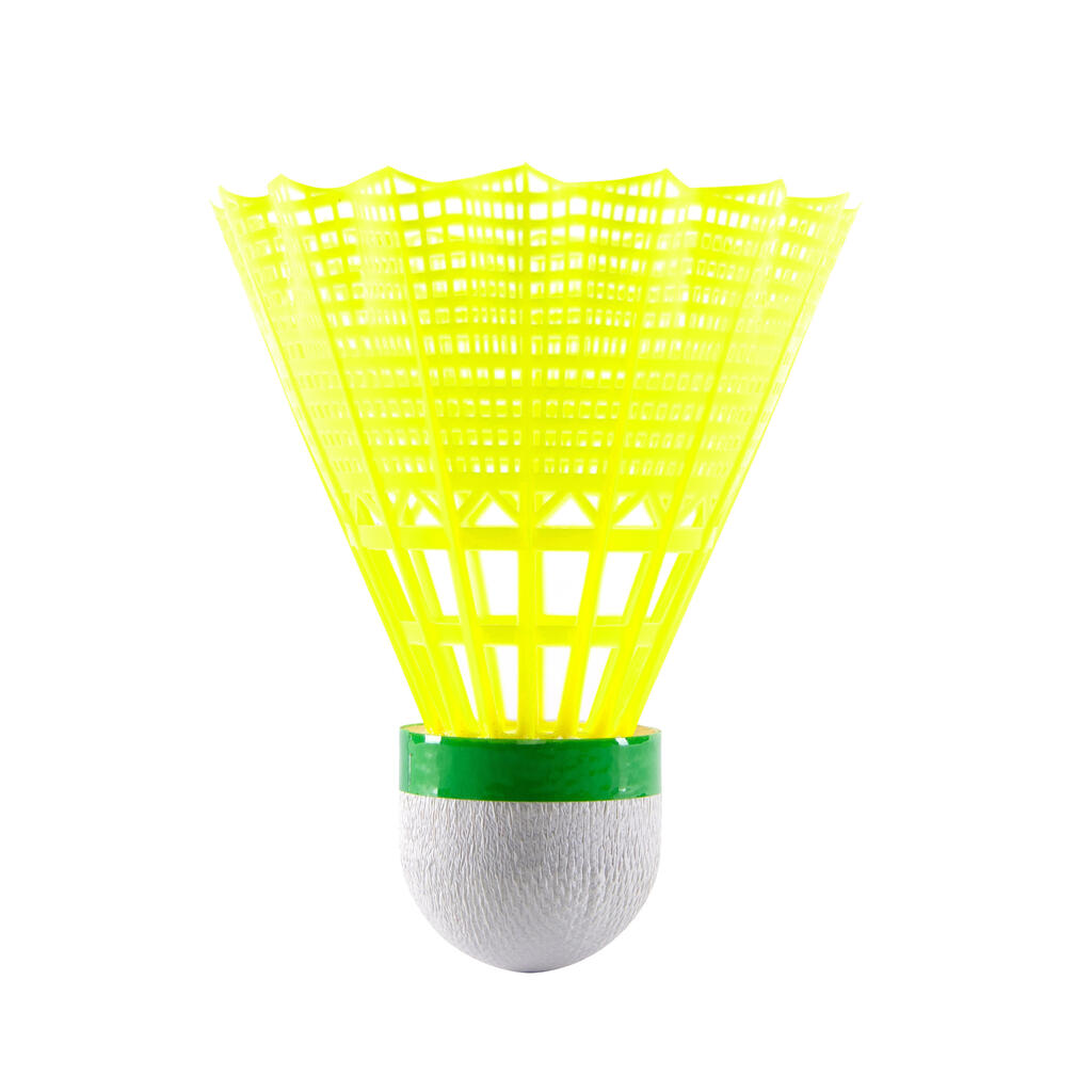 Bela plastična loptica za badminton PSC 100 MEDIUM (3 komada)