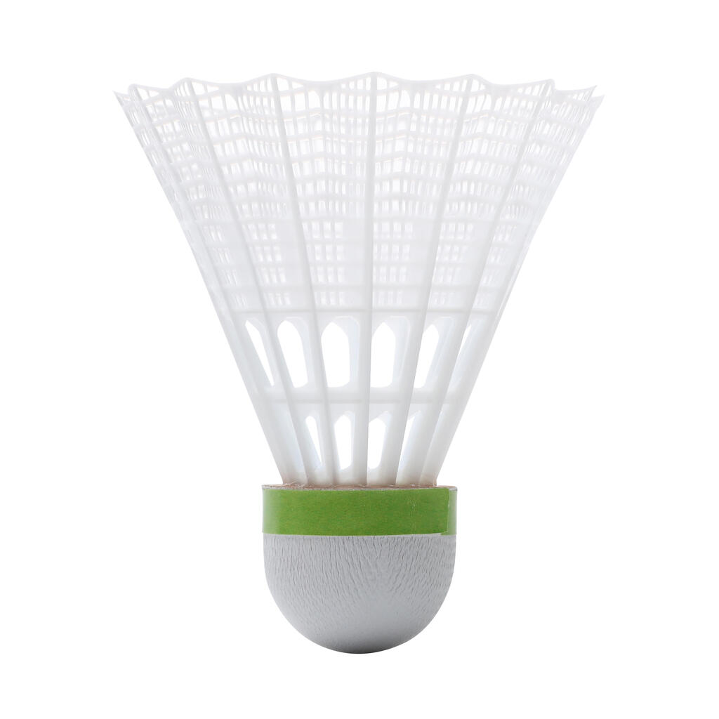 Žuta plastična loptica za badminton PSC 500 MEDIUM (6 komada)
