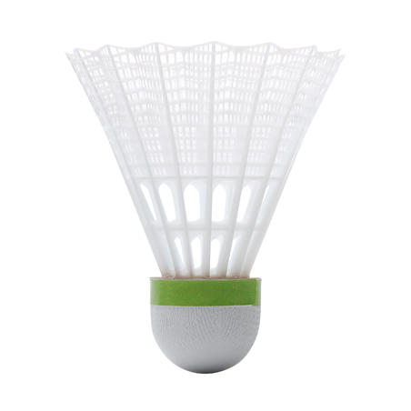 Volants de badminton en plastique paq. 6 - PSC 500 blanc