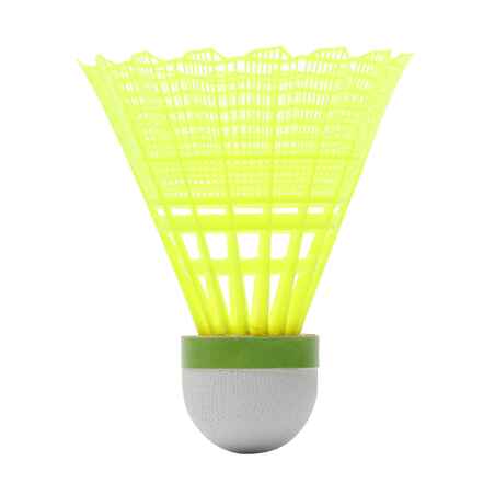 PLASTIC SHUTTLECOCK PSC 900  YELLOW  x  6 MEDIUM