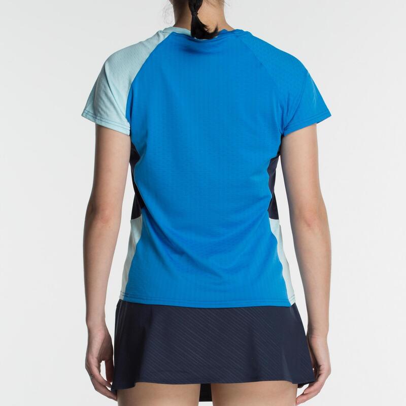 T-Shirt de badminton Femme 560 - Bleu