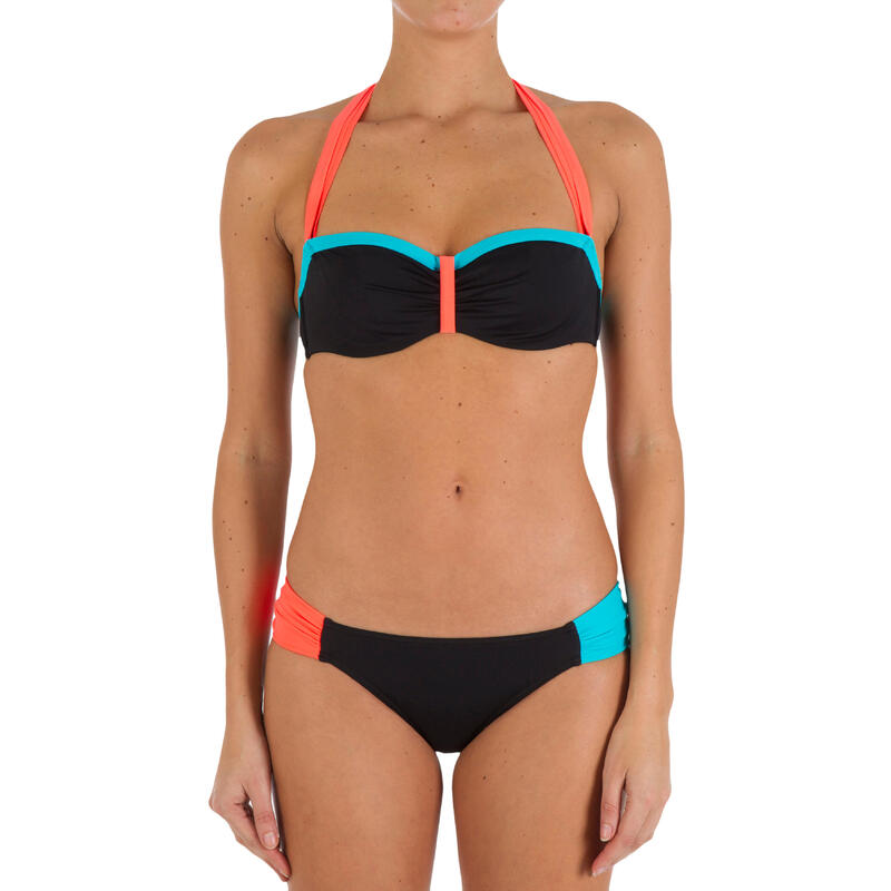 Haut de maillot de bain femme bandeau armatures LEA COLORB lien cou amovible