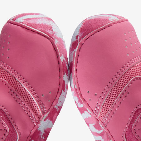 Baby Shoes 500 I Learn Sizes 3.5 to 7 - Pink Print