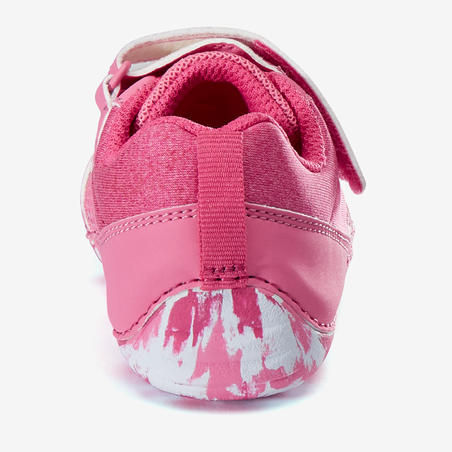 Baby Shoes 500 I Learn Sizes 3.5 to 7 - Pink Print