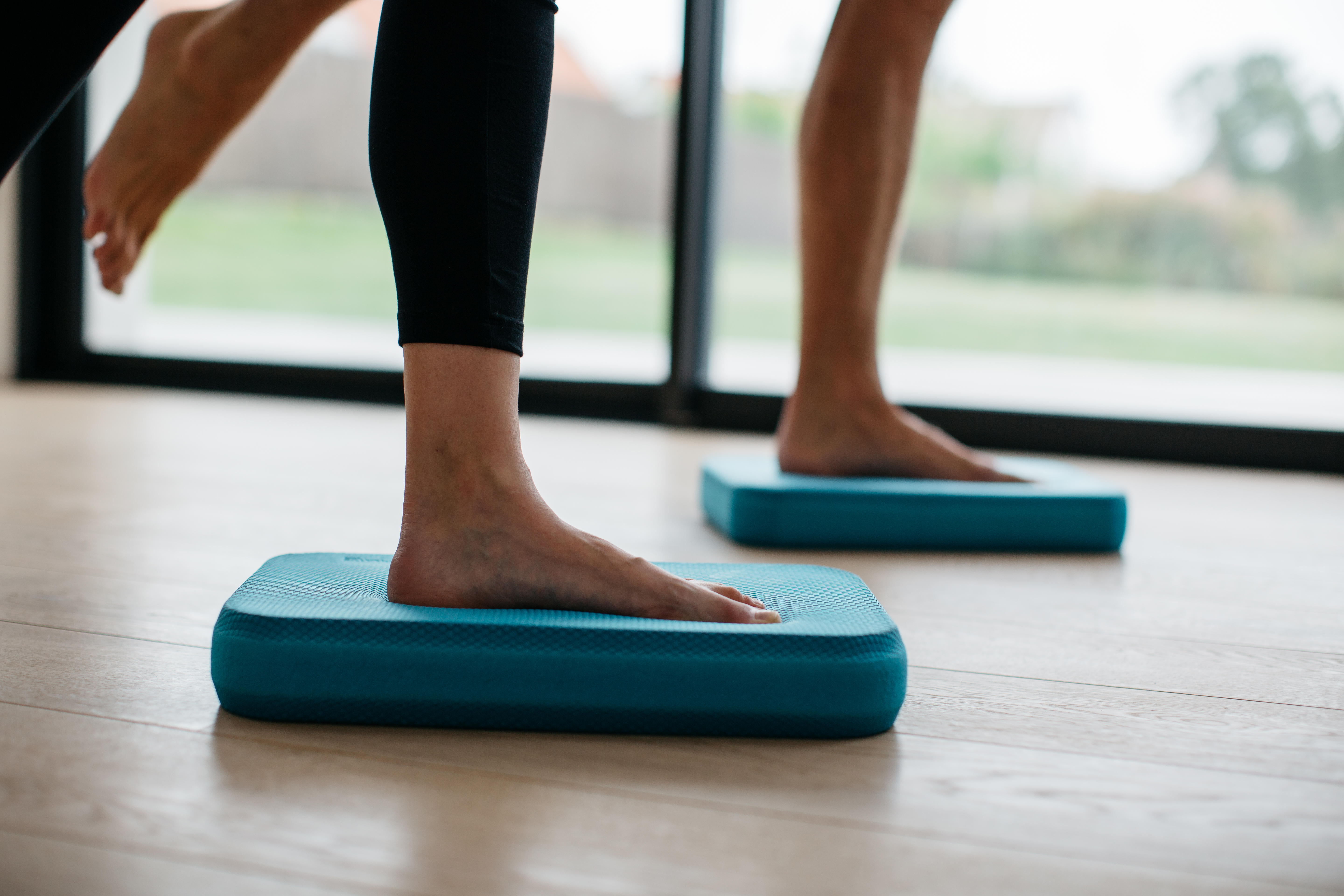 Bloc équilibre pilates - PAD SIMPLE petit - Bleu - Domyos - Décathlon