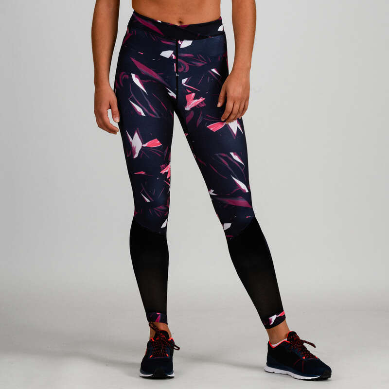 FITNESS CARDIO CONFIRMED WOMAN CLOTHING - FTI 520 Leggings - Black Print DOMYOS