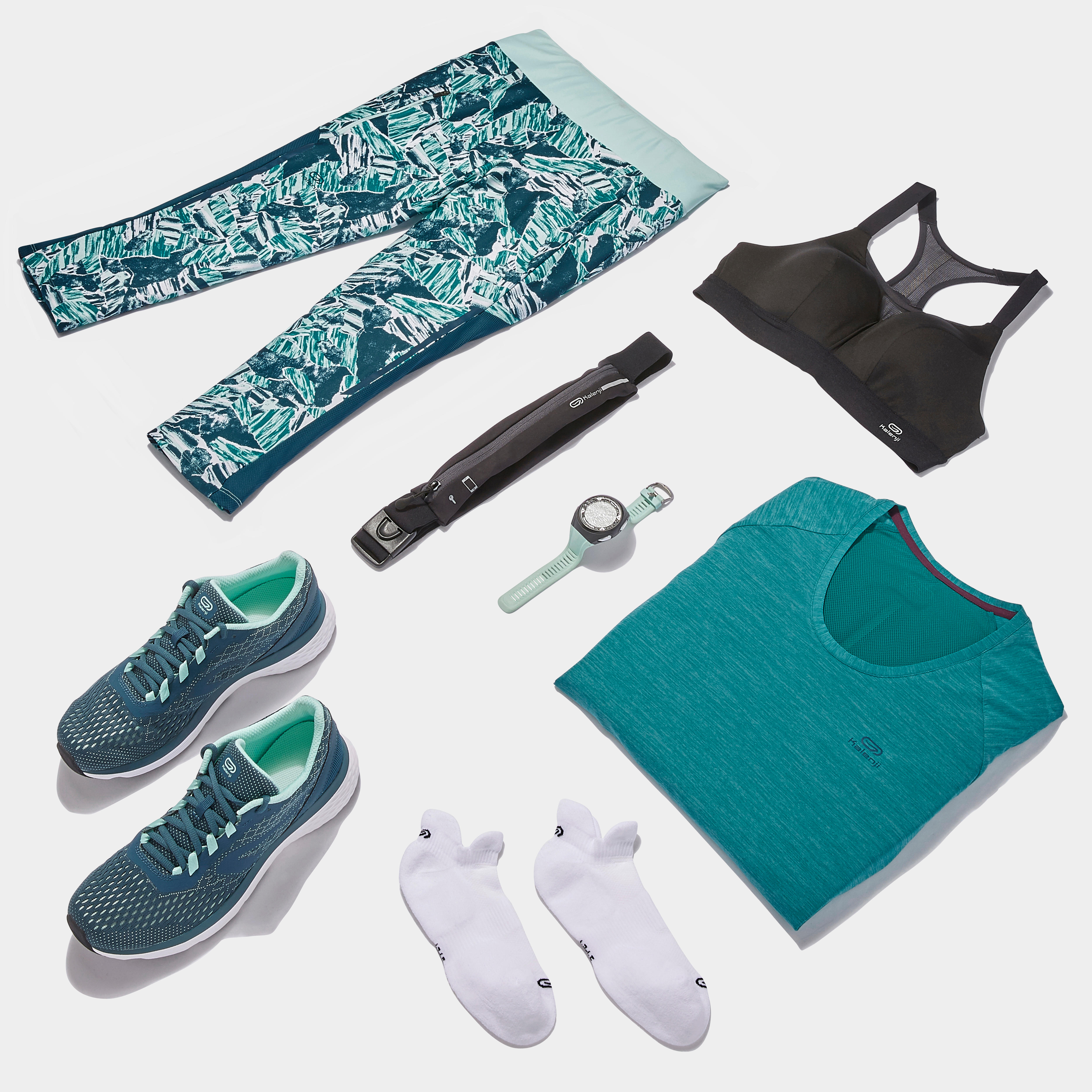 KALENJI Dámska bežecká obuv Run Support na jogging zelená 35 · záber 12