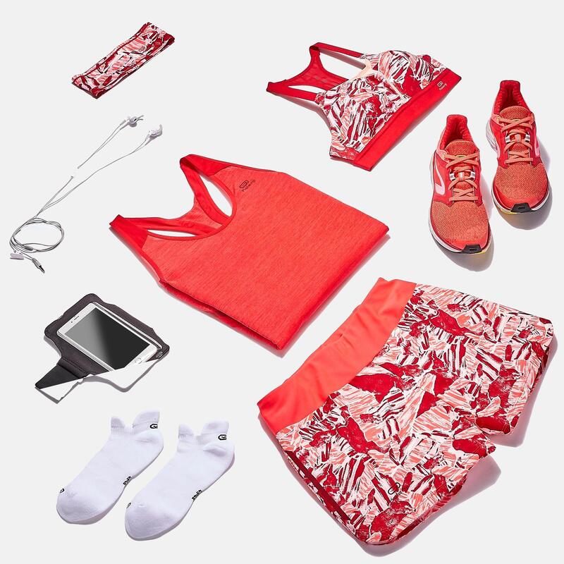 BRASSIERE DE RUNNING CONFORT
ROUGE ROSE CAMOUFLAGE