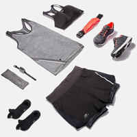 RUNNING HEADBAND GREY BLACK