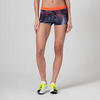 Mallas shorts atletismo Mujer azul naranja